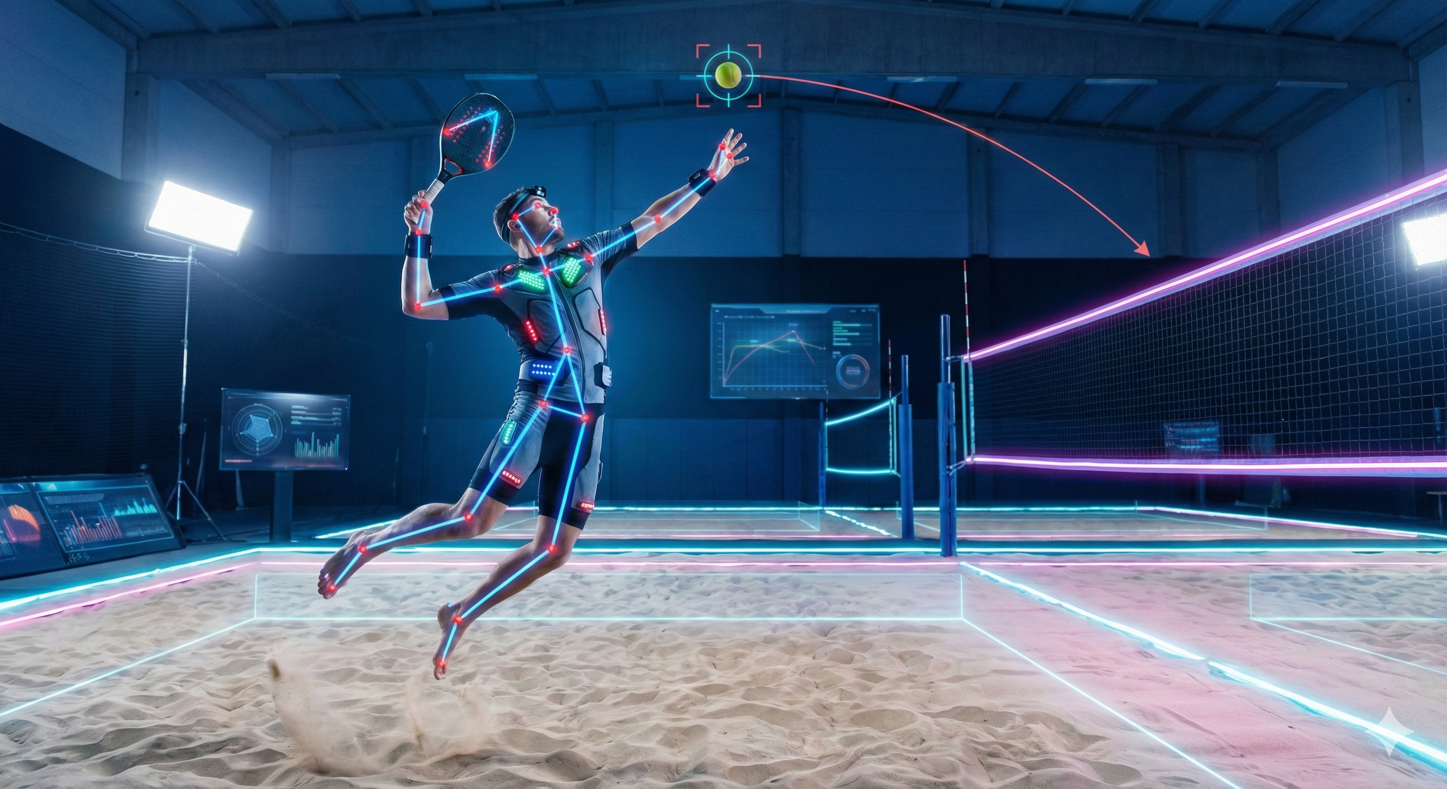 Dashboard de jogos de beach tennis